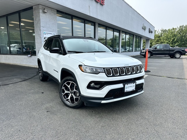 2025 Bright White Clearcoat Jeep Compass Limited 4X4 SUV