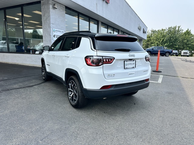 2025 Bright White Clearcoat Jeep Compass Limited 4X4 SUV