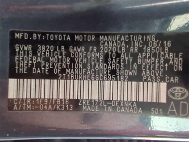 used 2016 Toyota Corolla car, priced at $12,600