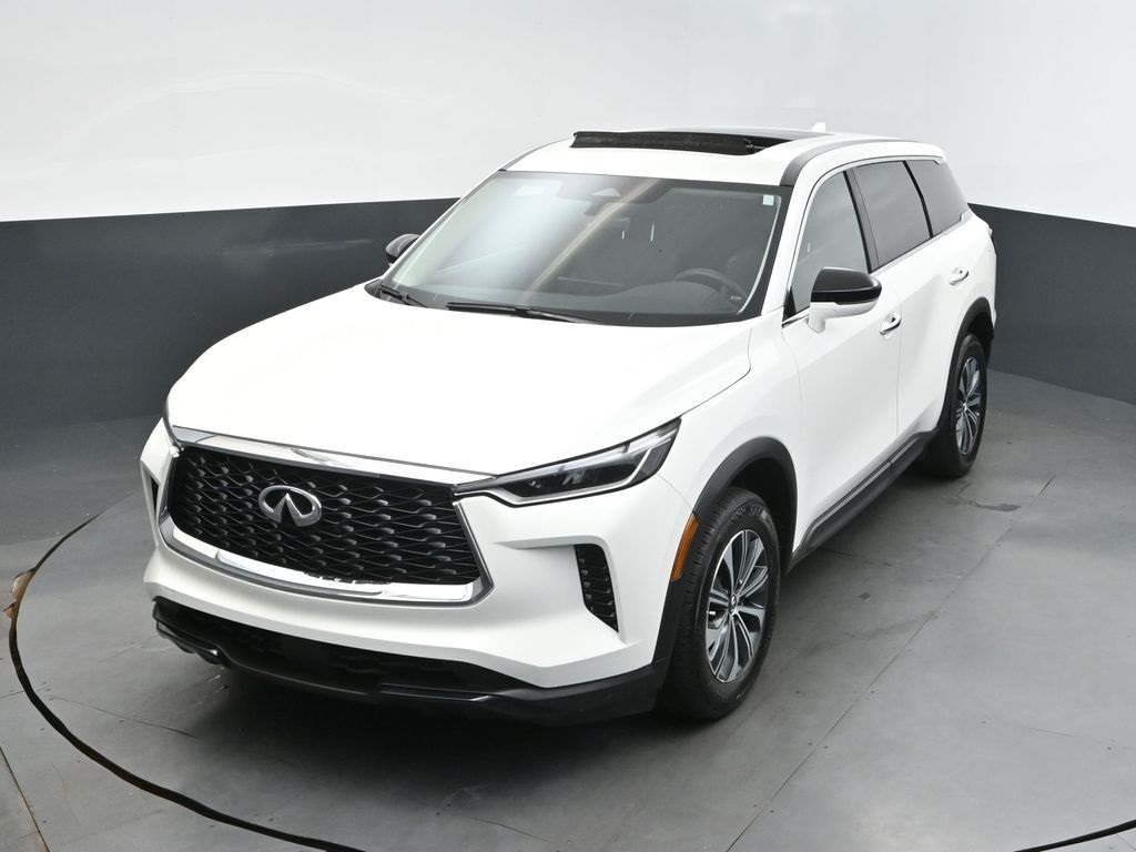 2025 Glacier White Infiniti QX60 PURE FWD SUV