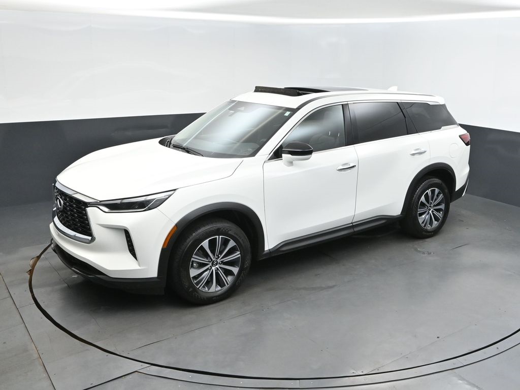 2025 Glacier White Infiniti QX60 PURE FWD SUV