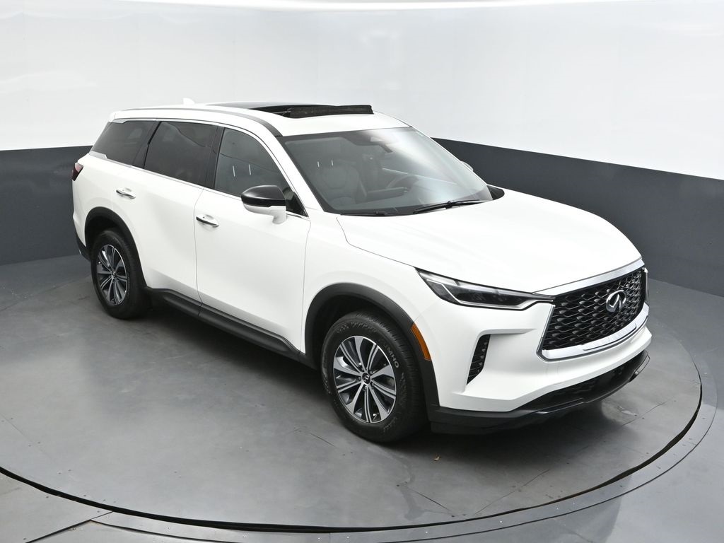 2025 Glacier White Infiniti QX60 PURE FWD SUV