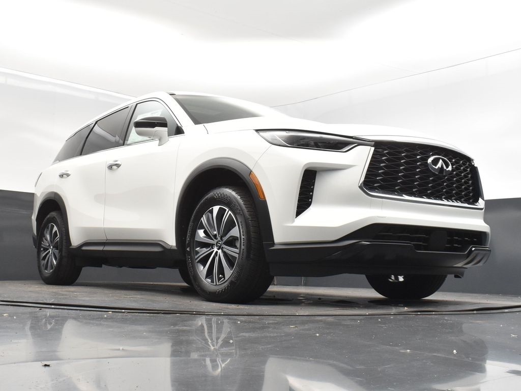 2025 Glacier White Infiniti QX60 PURE FWD SUV