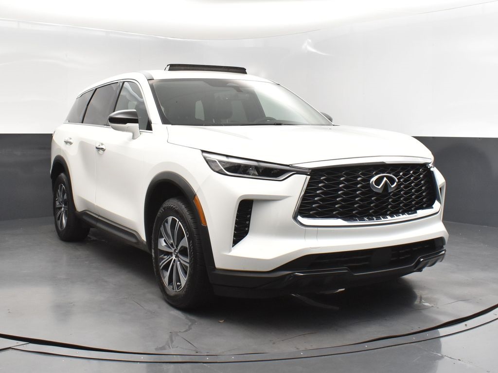 2025 Glacier White Infiniti QX60 PURE FWD SUV