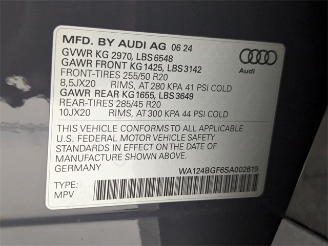 used 2025 Audi Q6 e-tron car, priced at $48,481