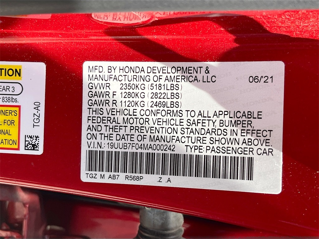 2021 Acura TLX Type S SH-AWD photo 33