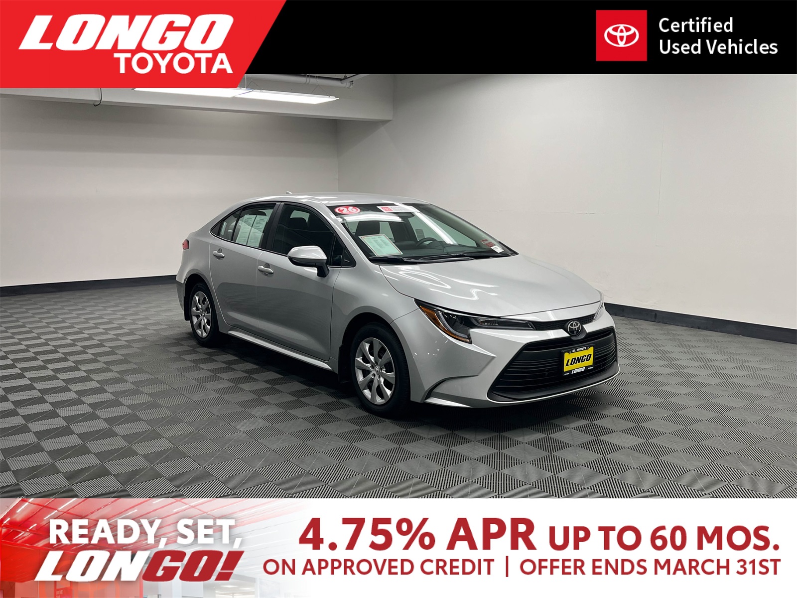 used 2026 Toyota Corolla car, priced at $24,463