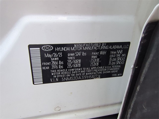 used 2023 Hyundai Santa Fe car, priced at $19,911