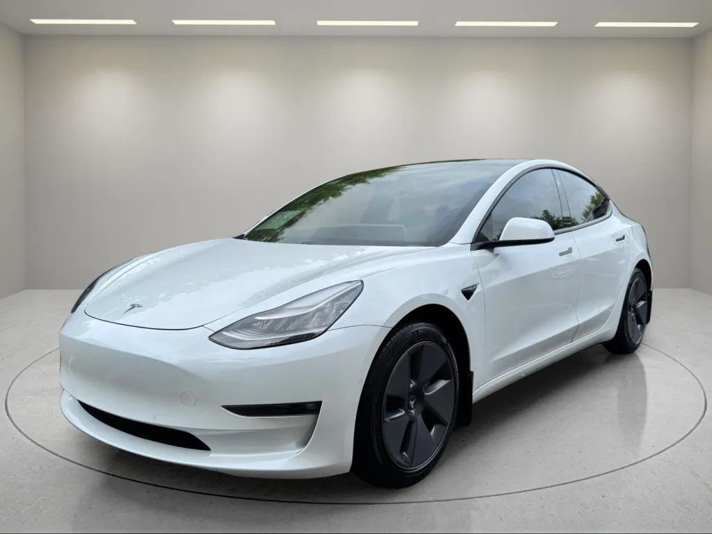 Used 2021 Tesla Model 3 Base with VIN 5YJ3E1EB6MF858577 for sale in Greenfield, WI