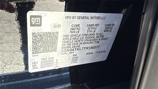 new 2026 Chevrolet Tahoe car, priced at $90,474