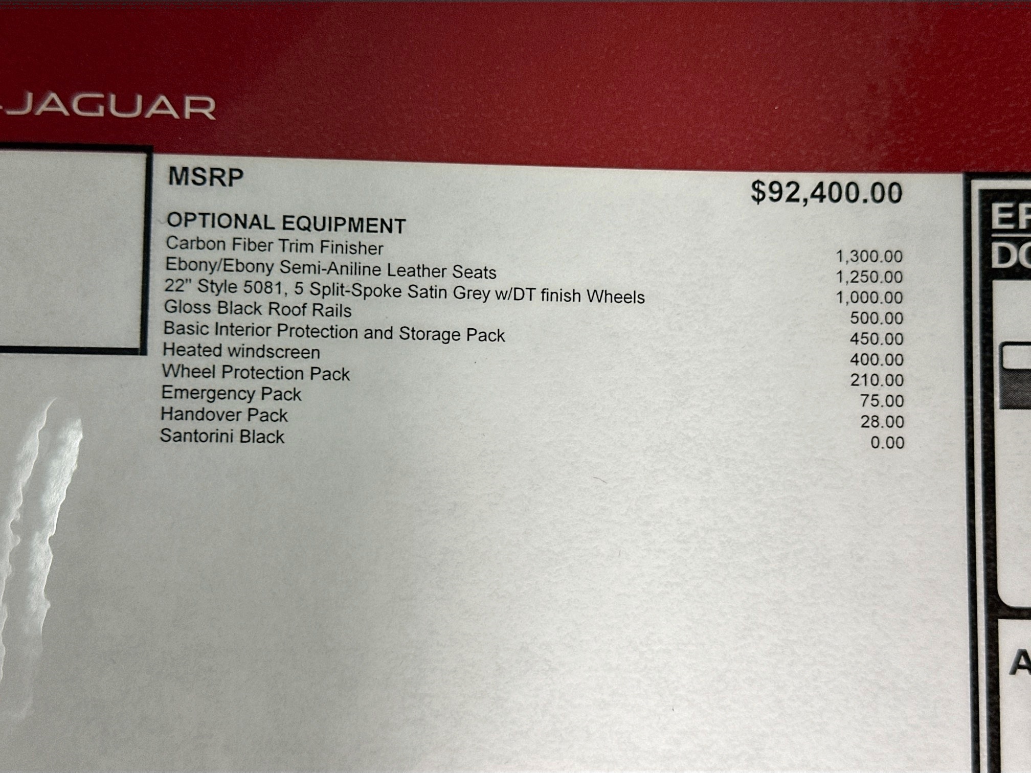 new 2026 Jaguar F-PACE car, priced at $98,988