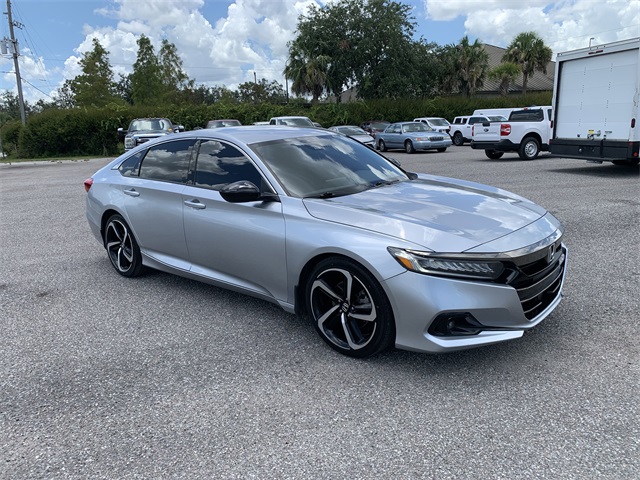 2021 Lunar Silver Metallic Honda Accord Sedan Sport FWD Sedan