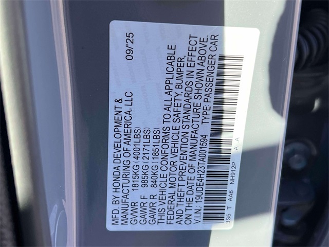 new 2026 Acura Integra car, priced at $35,195