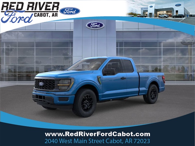2025 Atlas Blue Metallic Ford F-150 STX 4X4 Truck