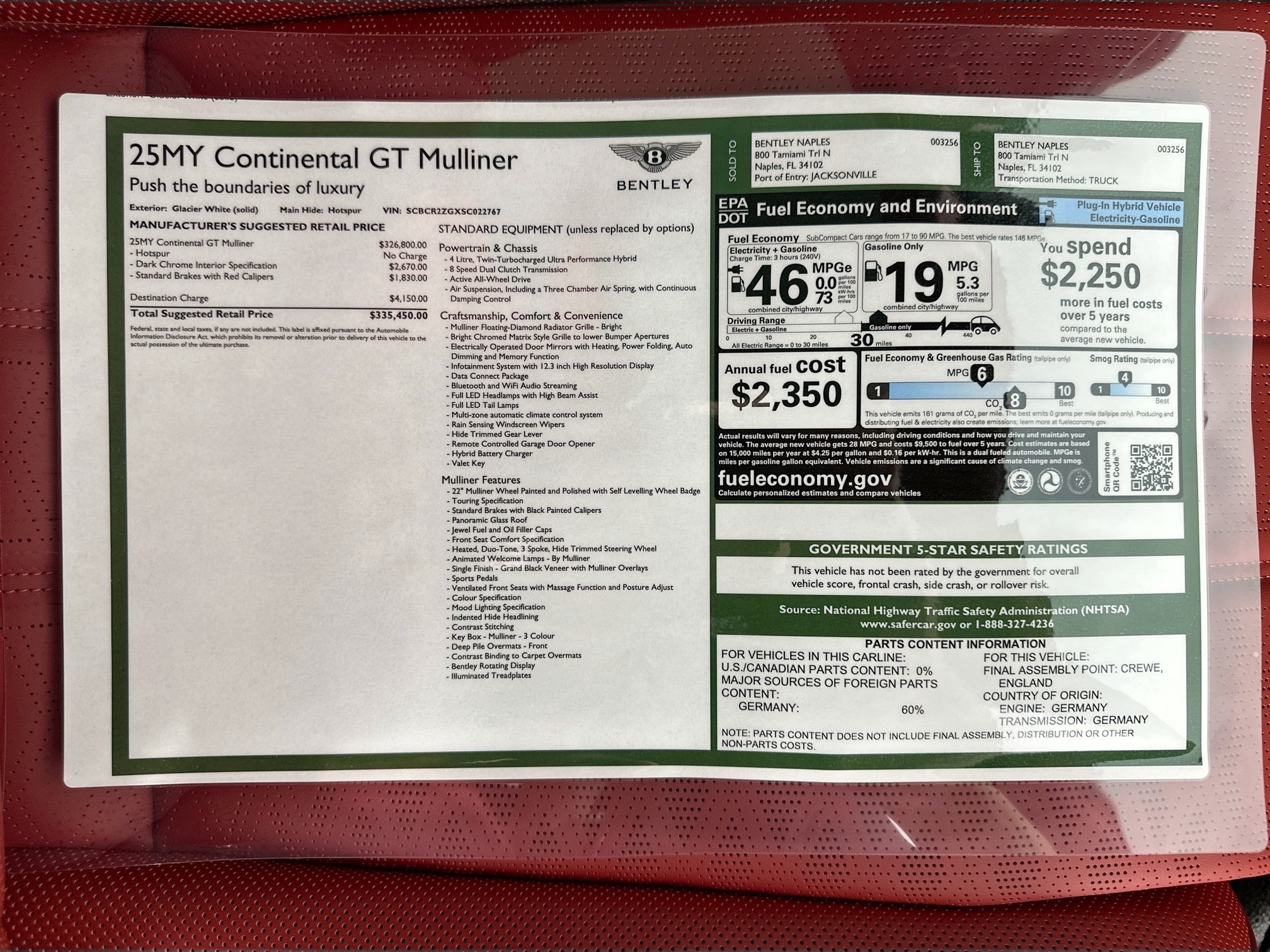 new 2025 Bentley Continental GT car