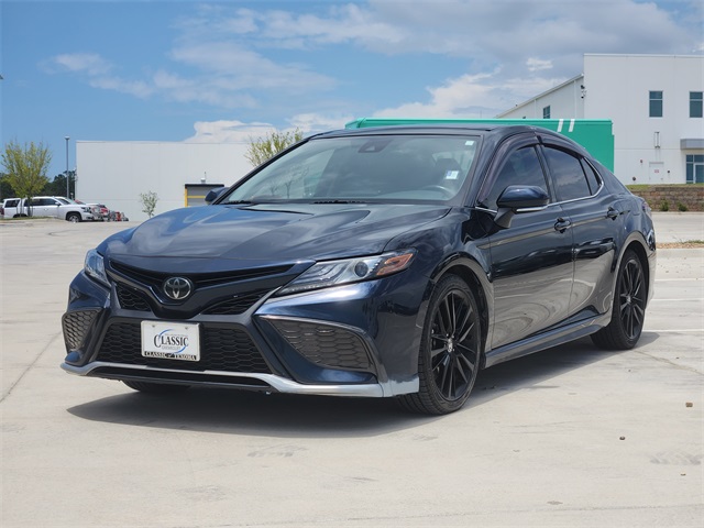 2021 Blue Toyota Camry XSE FWD Sedan