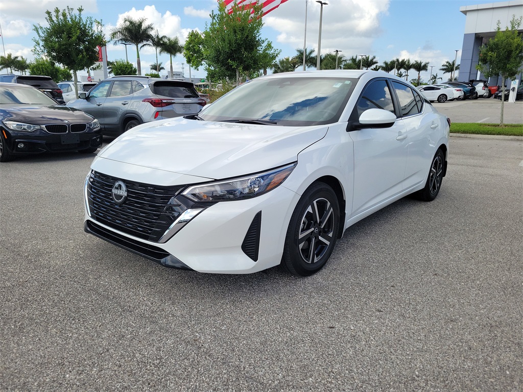 2024 Aspen White Tricoat Nissan Sentra SV FWD Sedan