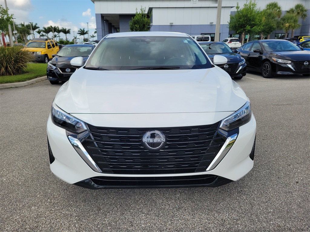 2024 Aspen White Tricoat Nissan Sentra SV FWD Sedan