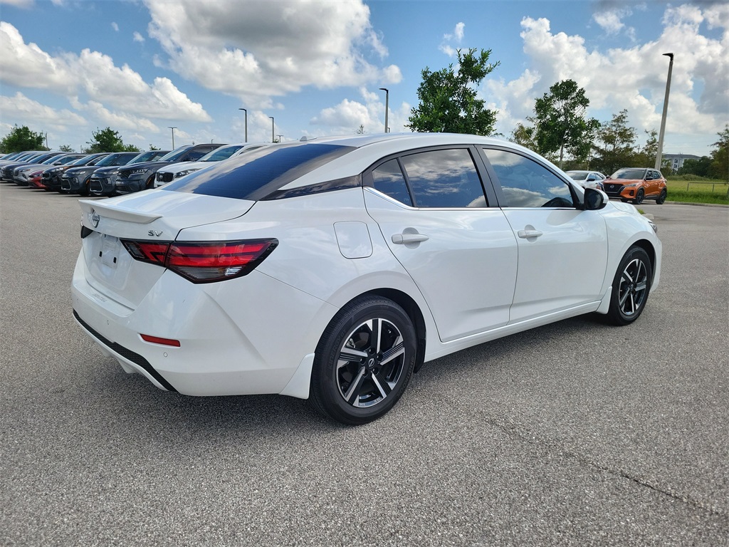 2024 Aspen White Tricoat Nissan Sentra SV FWD Sedan