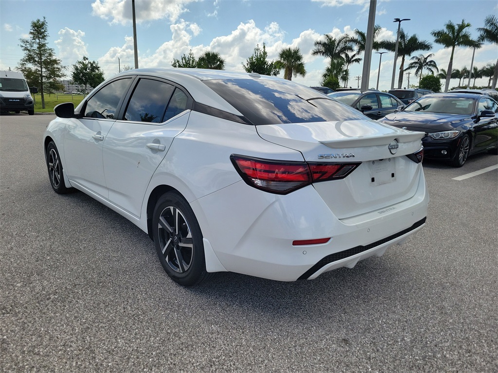 2024 Aspen White Tricoat Nissan Sentra SV FWD Sedan