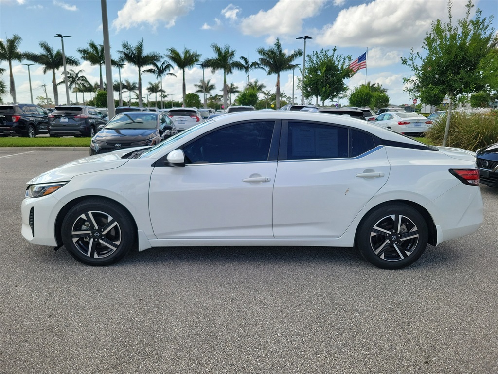 2024 Aspen White Tricoat Nissan Sentra SV FWD Sedan