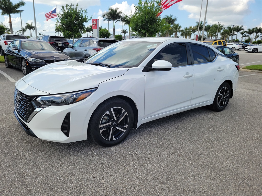 2024 Aspen White Tricoat Nissan Sentra SV FWD Sedan
