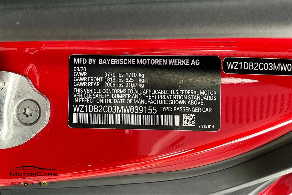 2021 Renaissance Red Toyota GR Supra 2.0 RWD Coupe