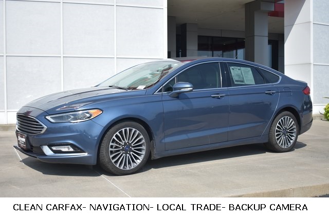 Used 2018 Ford Fusion Titanium with VIN 3FA6P0D92JR168406 for sale in Quincy, IL