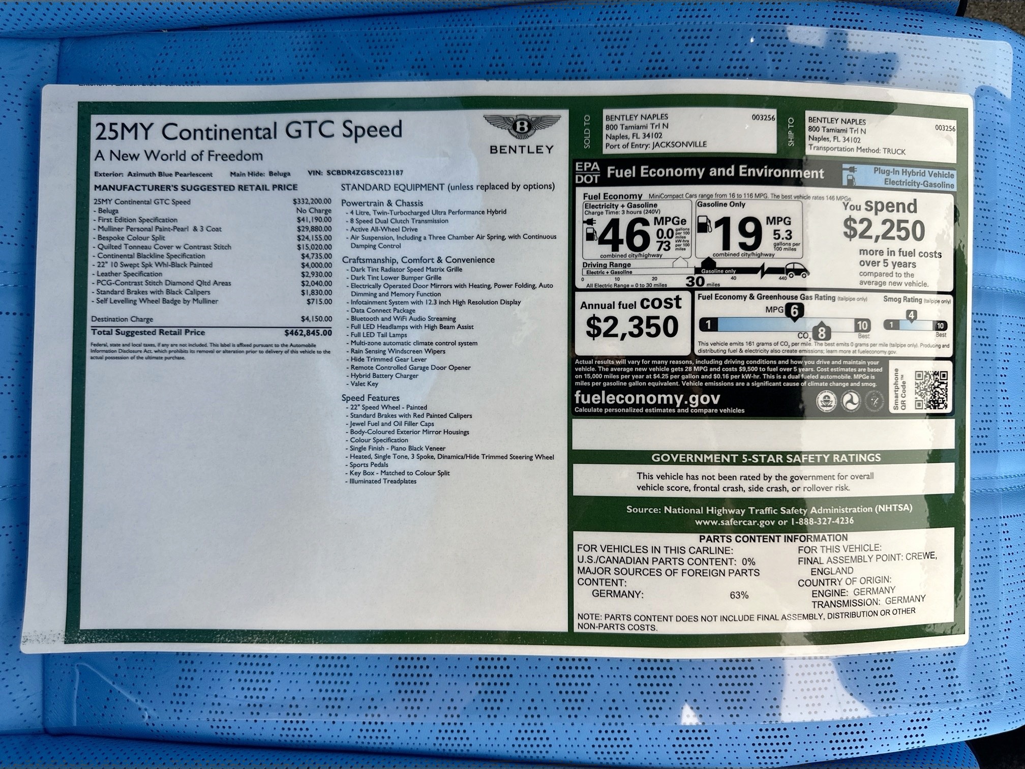 new 2025 Bentley Continental GTC car
