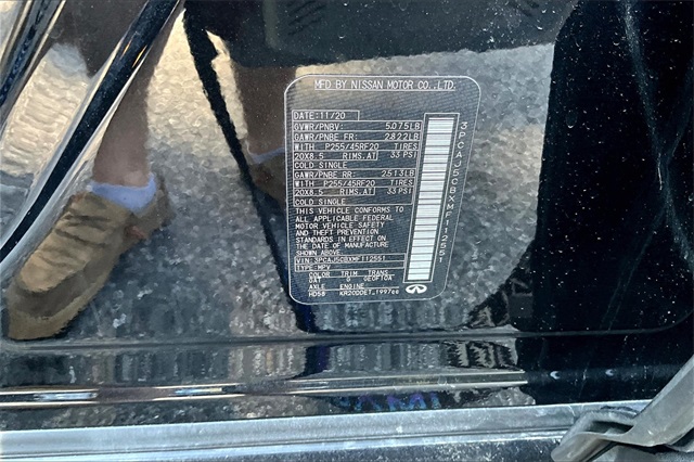 2021 Mineral Black INFINITI QX50 Sensory AWD SUV