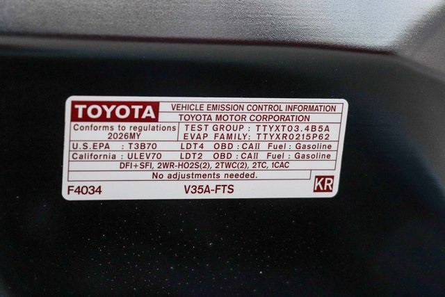 new 2026 Toyota Tundra car, priced at $49,706