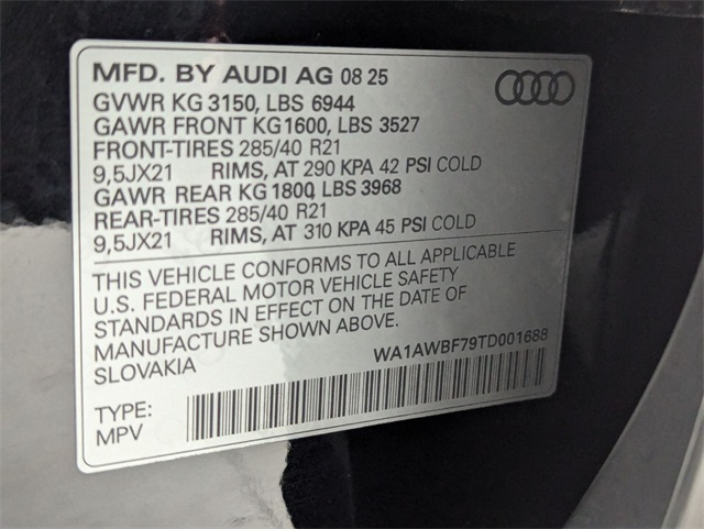 used 2026 Audi SQ7 car, priced at $98,981