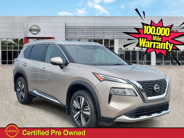 2023 Champagne Silver Metallic Nissan Rogue Platinum SUV