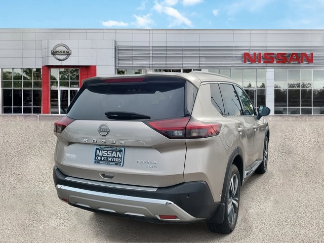 2023 Champagne Silver Metallic Nissan Rogue Platinum AWD SUV