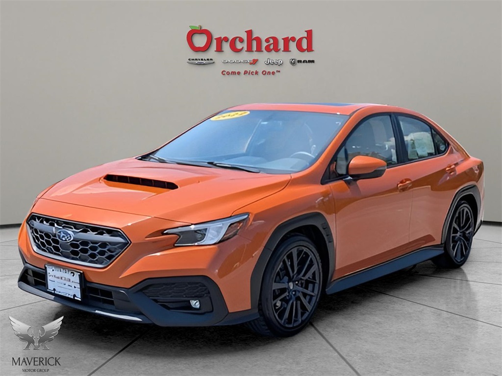 2022 Solar Orange Pearl Subaru WRX Limited Sedan