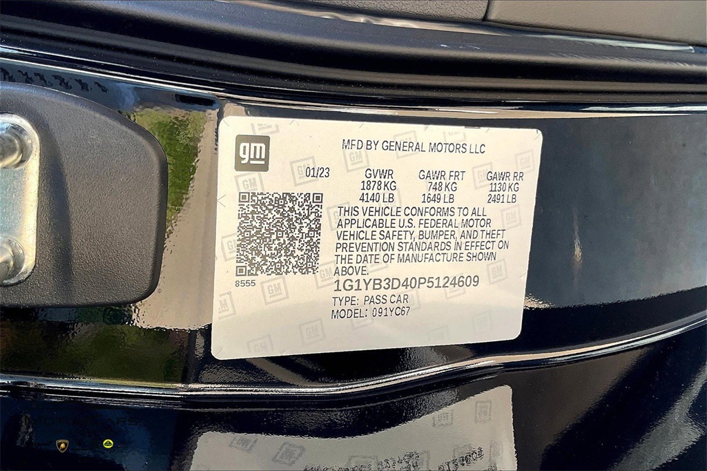 2023 Black Chevrolet Corvette Stingray 2LT RWD Convertible