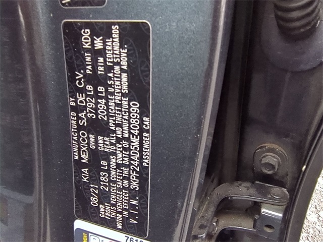 used 2021 Kia Forte car, priced at $12,200