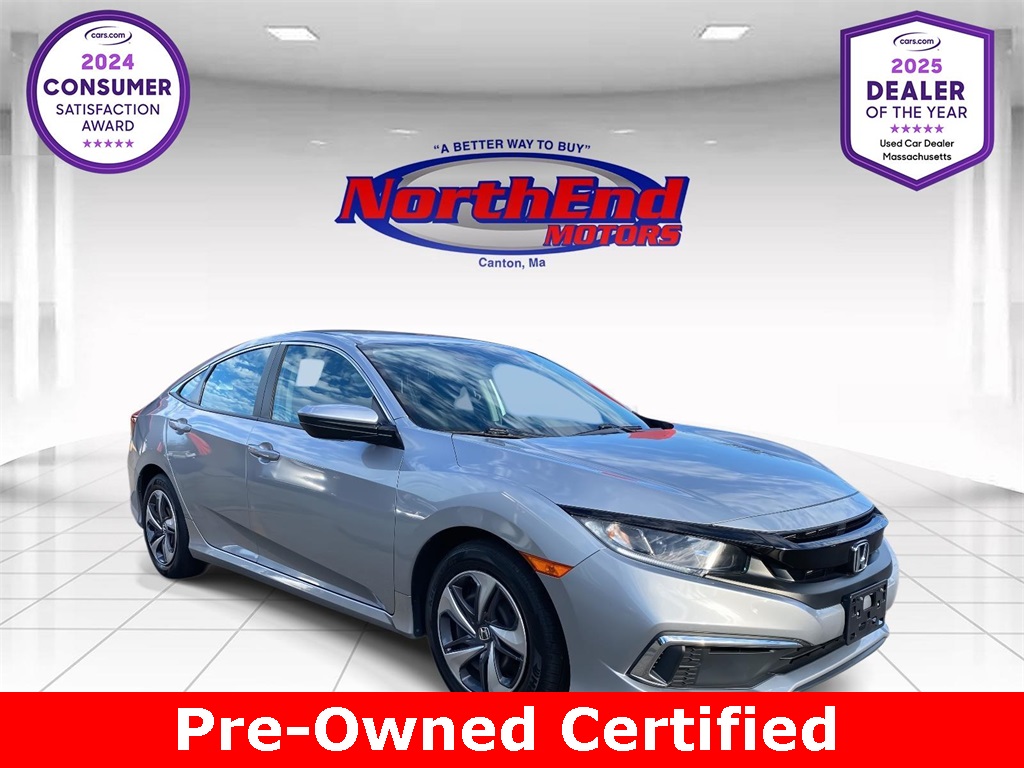2019 Lunar Silver Metallic Honda Civic Sedan LX FWD Sedan