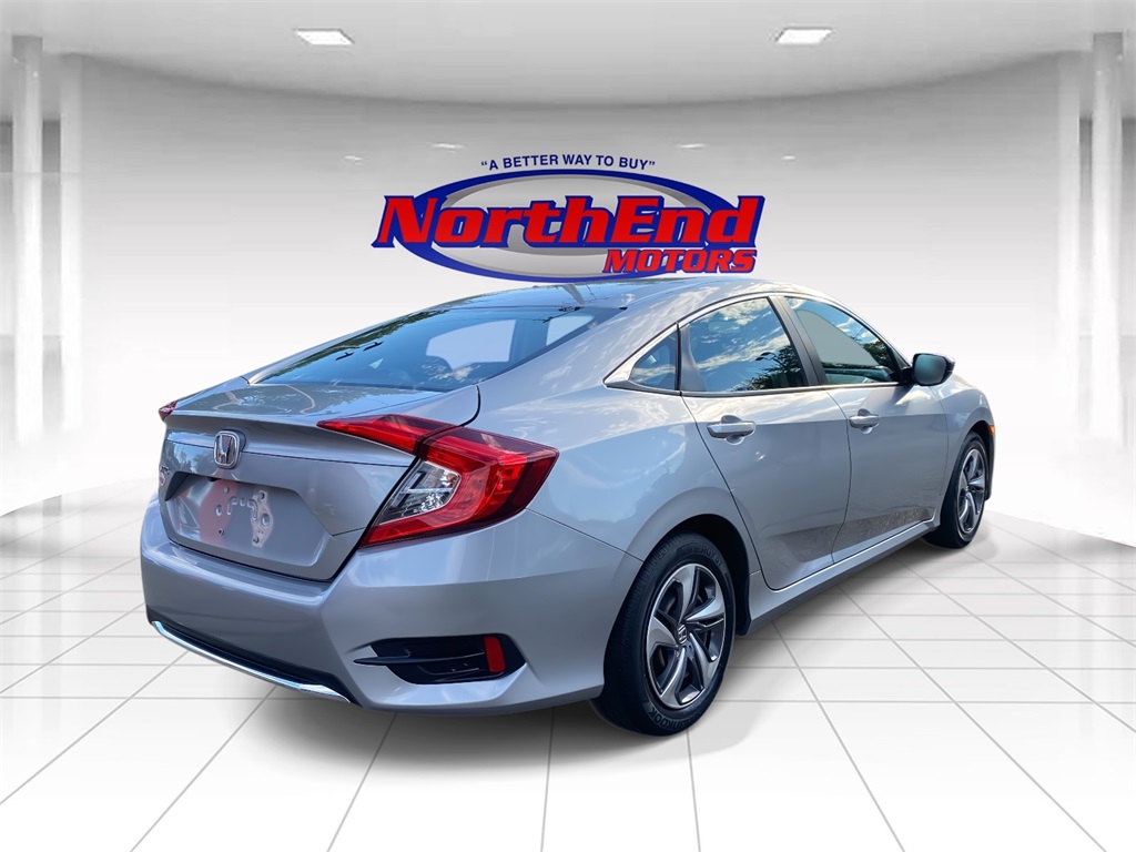 2019 Lunar Silver Metallic Honda Civic Sedan LX FWD Sedan