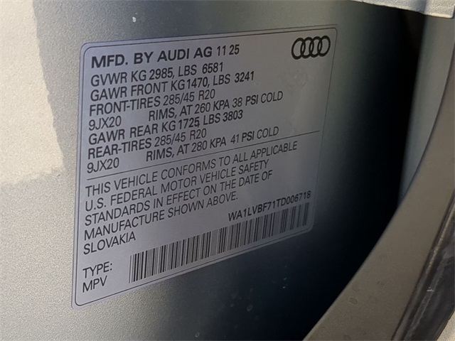 new 2026 Audi Q7 car, priced at $71,040