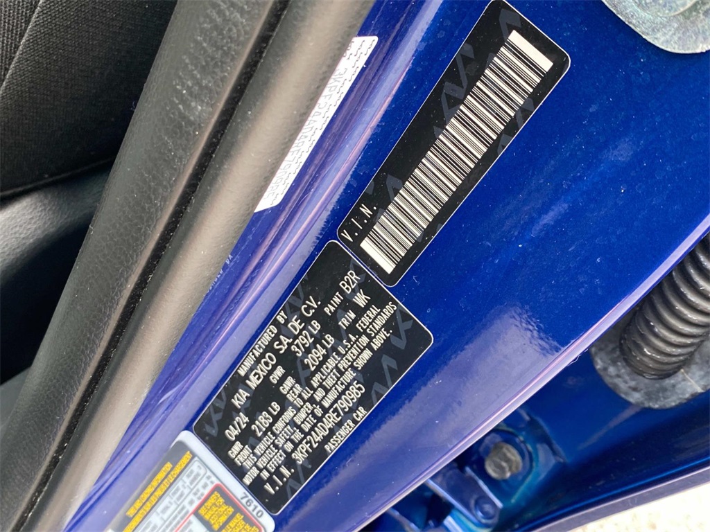 2024 Deep Sea Blue Kia Forte LXS FWD Sedan