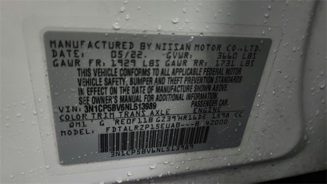 2022 Nissan Kicks S FWD 2022 Nissan Kicks S FWD