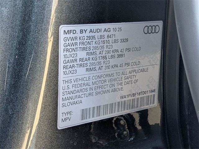 new 2026 Audi Q8 car, priced at $93,515