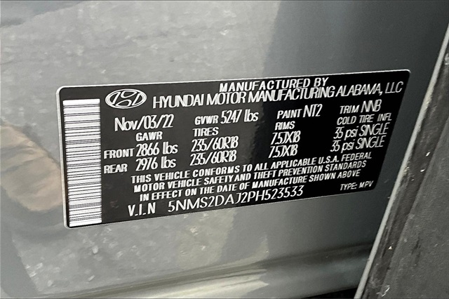2023 Hampton Gray Hyundai Santa Fe SEL AWD SUV