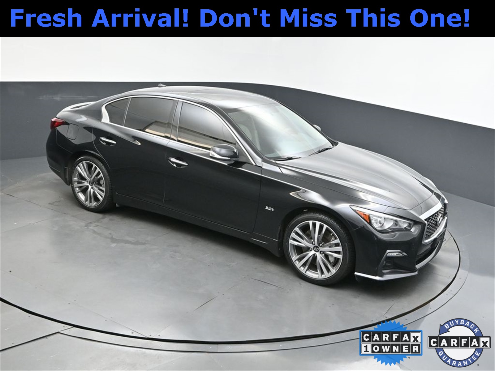 2018 Midnight Black INFINITI Q50 Sport AWD Sedan