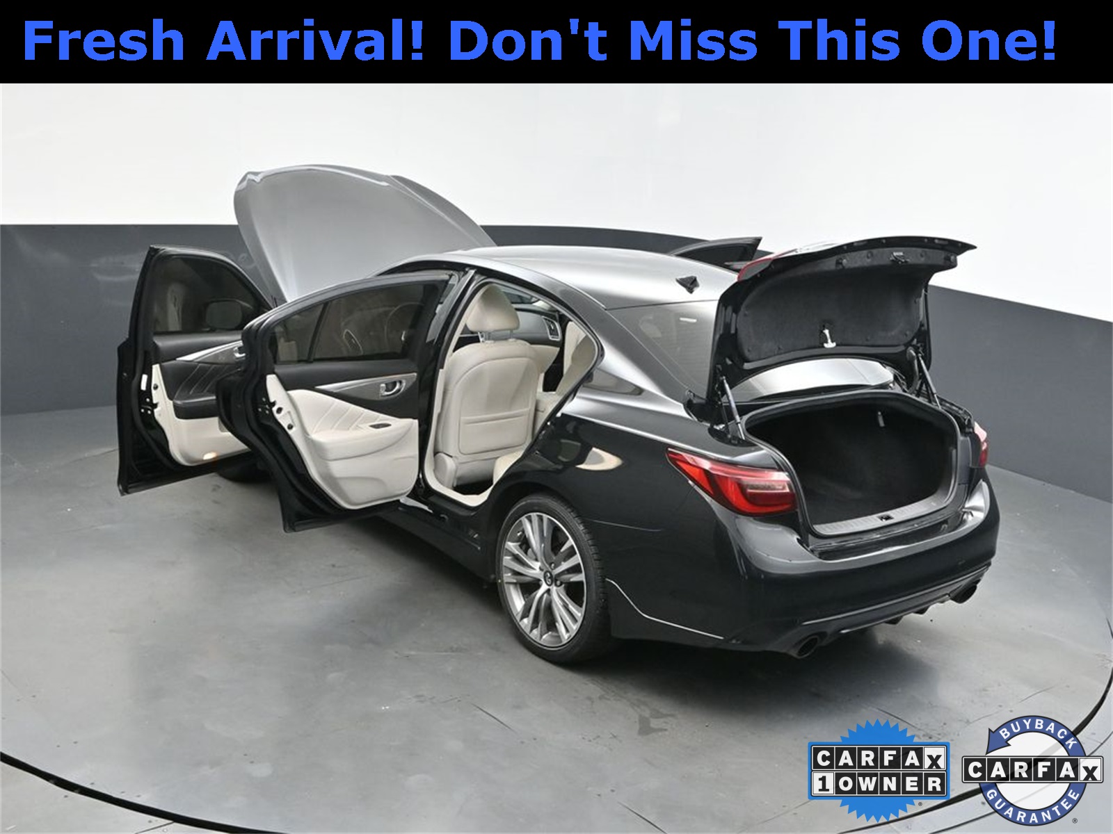2018 Midnight Black INFINITI Q50 Sport AWD Sedan