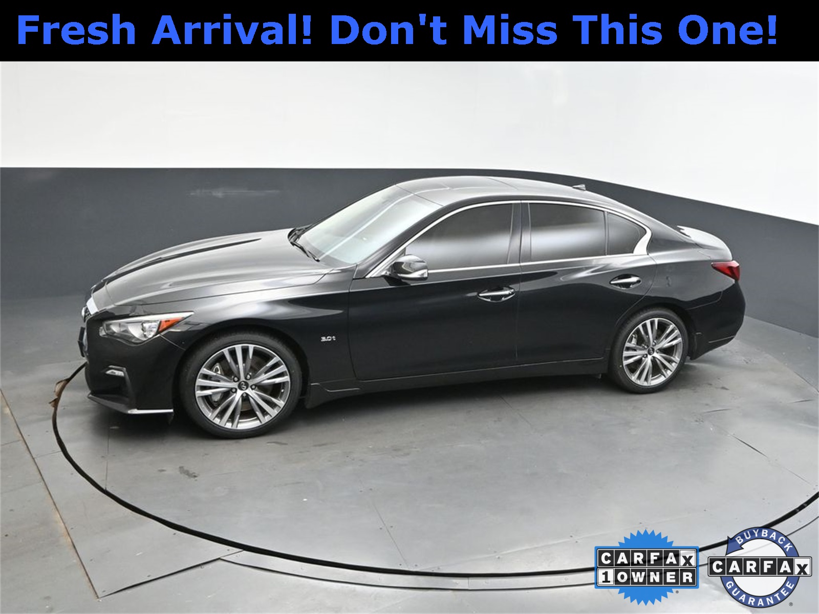 2018 Midnight Black INFINITI Q50 Sport AWD Sedan