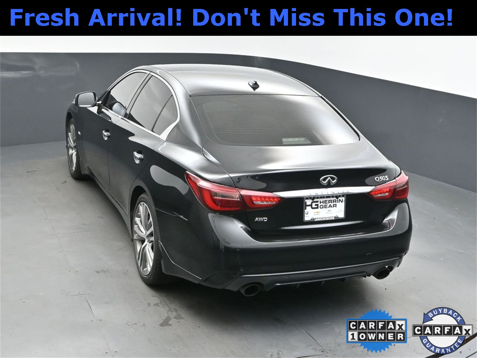 2018 Midnight Black INFINITI Q50 Sport AWD Sedan