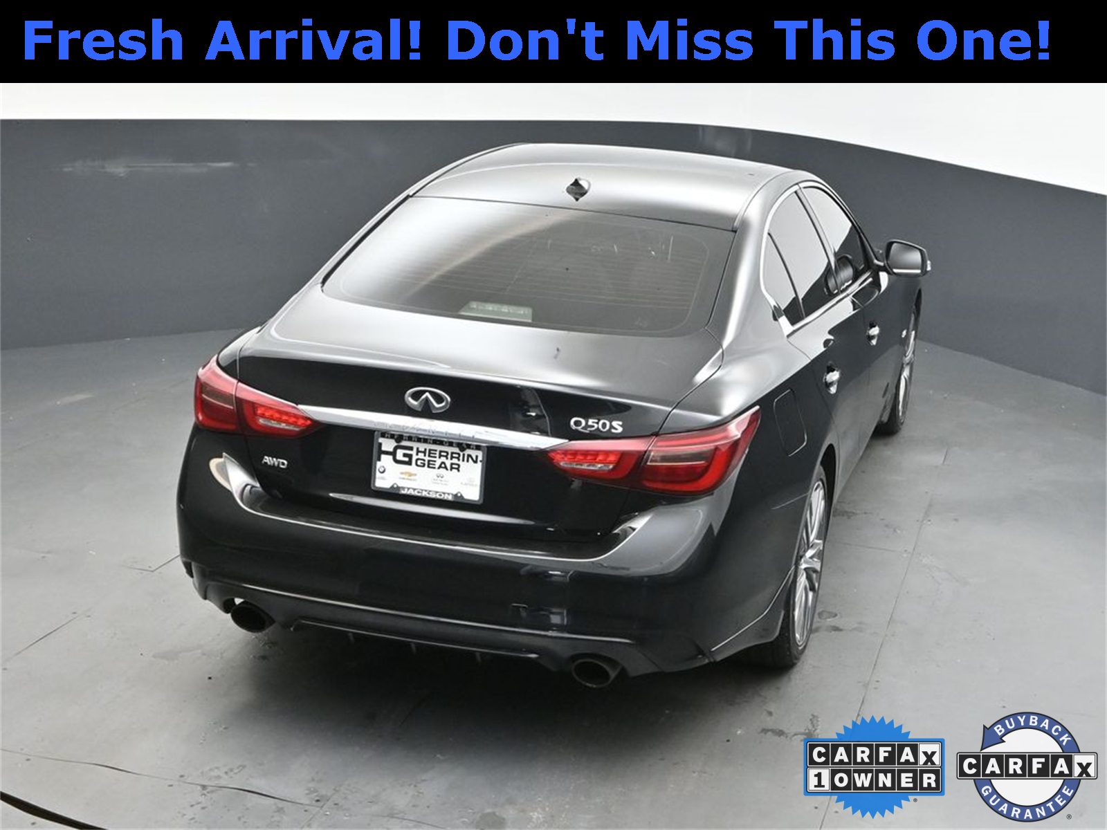2018 Midnight Black INFINITI Q50 Sport AWD Sedan