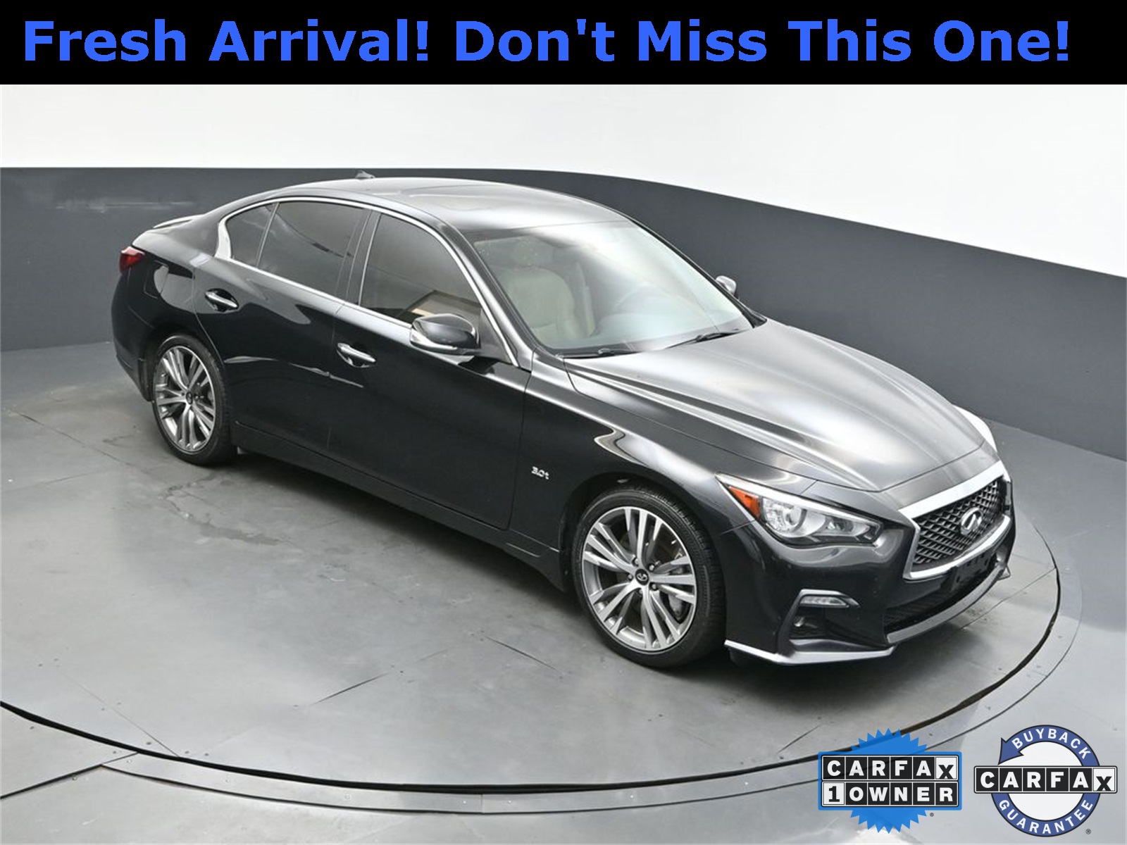 2018 Midnight Black INFINITI Q50 Sport AWD Sedan